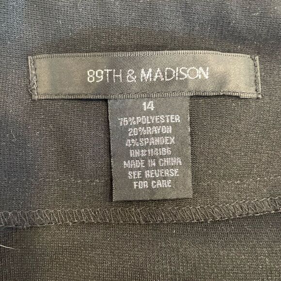 89th & Madison skirt black skirt size 14 - Picture 4 of 6